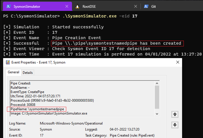 Understanding Sysmon Events Using SysmonSimulator | RootDSE