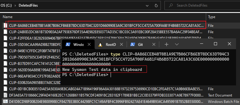 Event ID 24 : ClipboardChange - New content in the clipboard